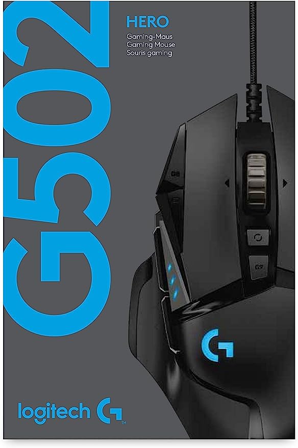 Logitech G502 HERO Professional Gaming Mouse(25600DPI)